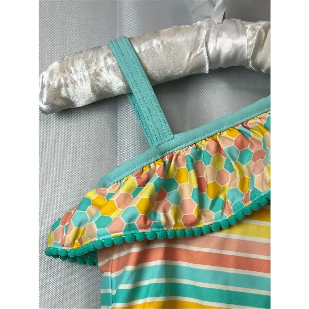Matilda Jane Lollipop lines Swimsuit NWOT size 2